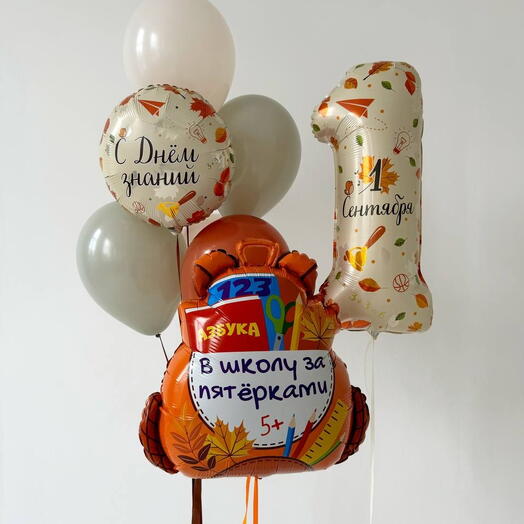 Шары на 1 сентября для дочки, сына, внука или внучки