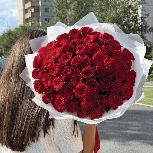 51 красная роза