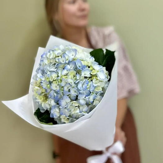 Букет из 1 шт. Голубой гортензии