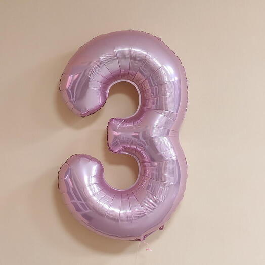 Шар цифра Фламинго 3