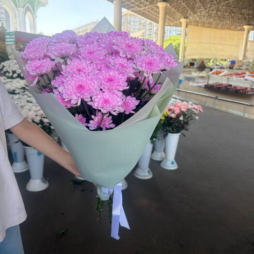 Pink Fabiana! лавандовые хризантемы 💐🦋🍀 больше Цветов и меньше обертки пустой ;)
