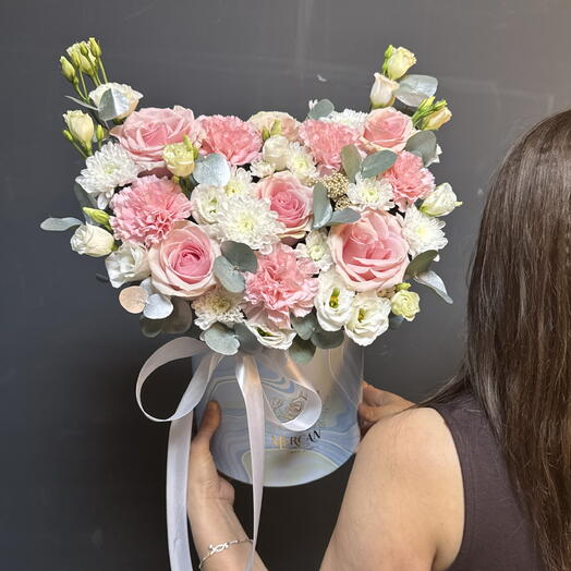 Бело-розовая компазиция 🌸