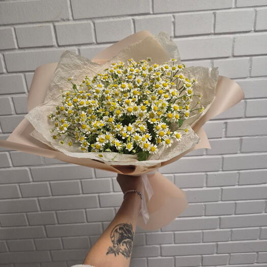 Букет из ромашек кустовыхИзиФлоу