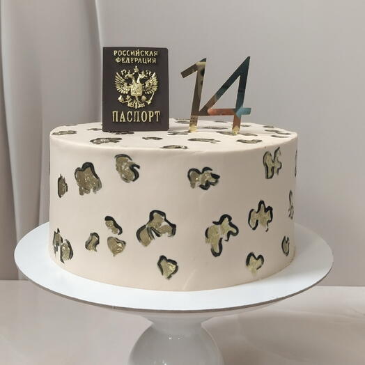Купить торт на 14 лет с паспортом в СПб – заказать торт на получение паспорта подростку