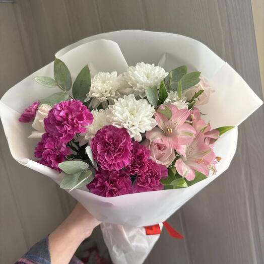 Красотке💜🎀букет сборный