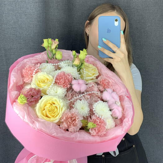 Букет розовое облако 🌸🫶🏻