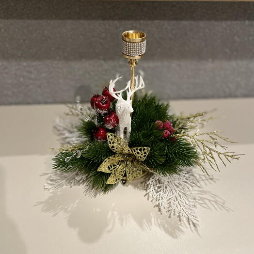 Новогодний подсвечник