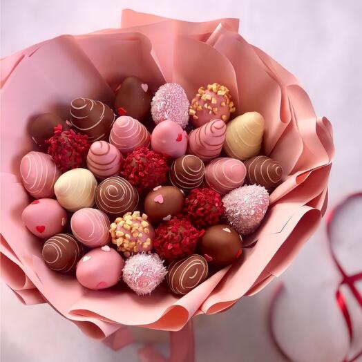 Ramo De fresas cubiertas de Chocolate 58