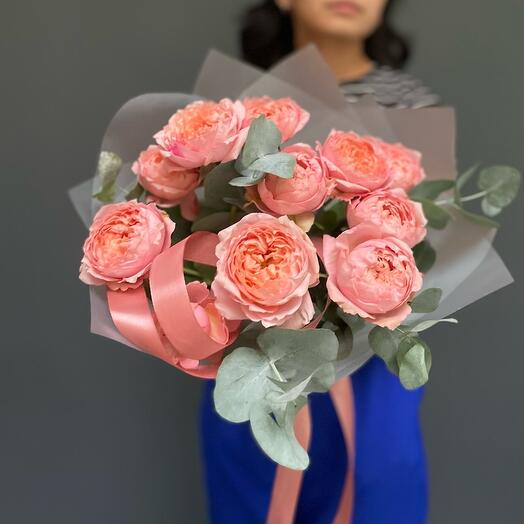 Букет из кустовой пионовидной розы Джульетта 💕