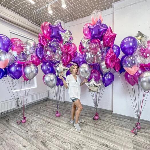 An elegant solution of 59 balls for your favorite fuchsia flowers