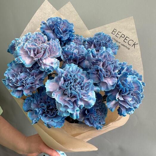Blue carnations craft