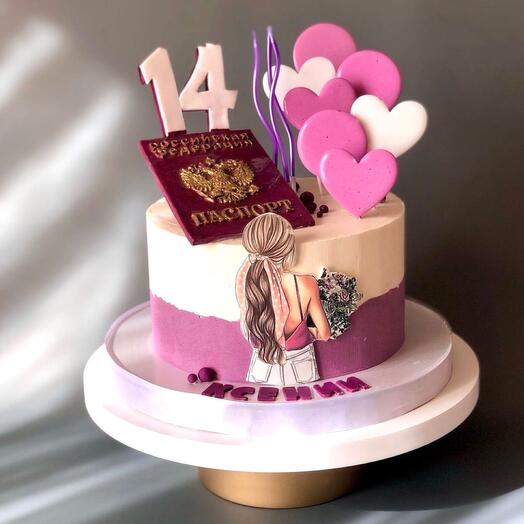 Торт на 14 лет