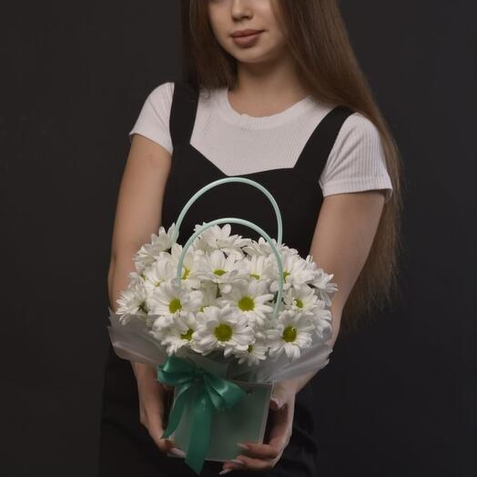 Композиция из кустовой хризантем