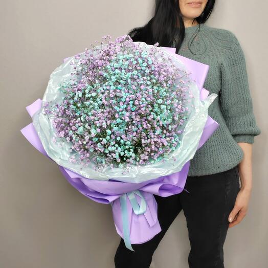 🩵Ramo de gypsophila de color "Tiffany"