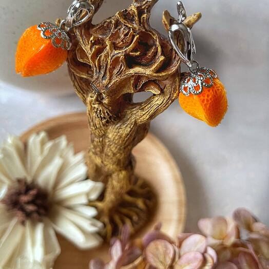 Серьги «Физалис»