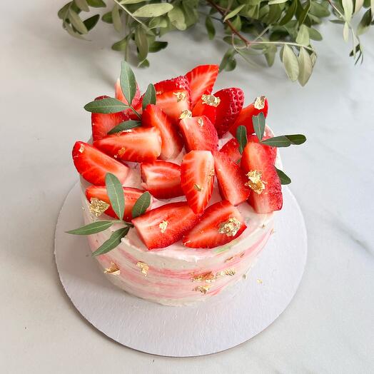 Pastel de Bento "nube de fresa"