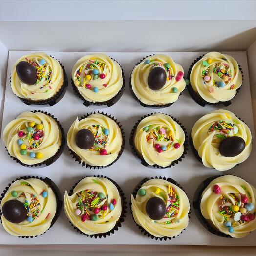 Lemon cupcake box