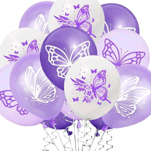 Butterfly balloons 11 pieces