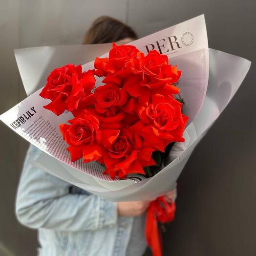 Ramo de 7 rosas francesas