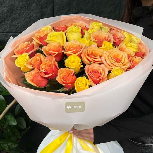 Микс роз 25 шт (высота роз 60см)