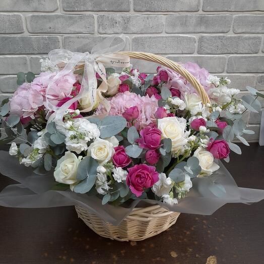 Корзина с цветами 🌺🌸
