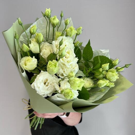 Bukiet Biały Eustoma lisianthus