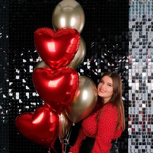 Набор "Сердца в золоте"