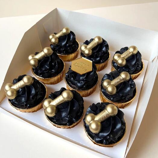 Капкейки Happy Birthday 18+ для друга , подруги , парня