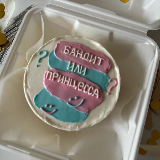 Бенто торт на гендер