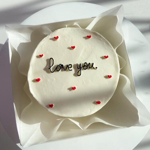 Бенто торт love you