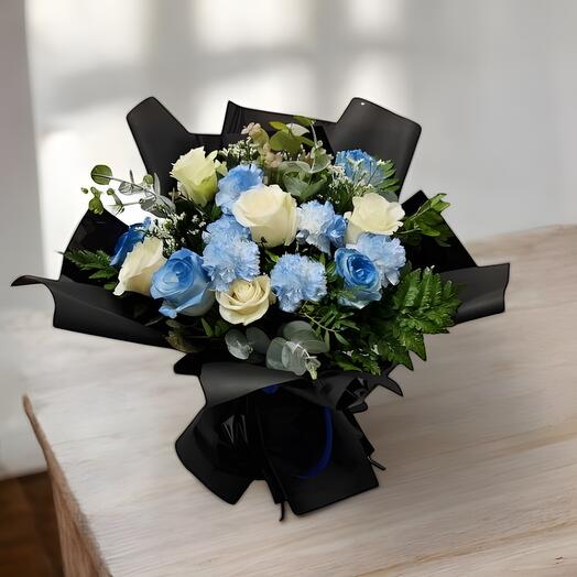 Blue and White bouquet