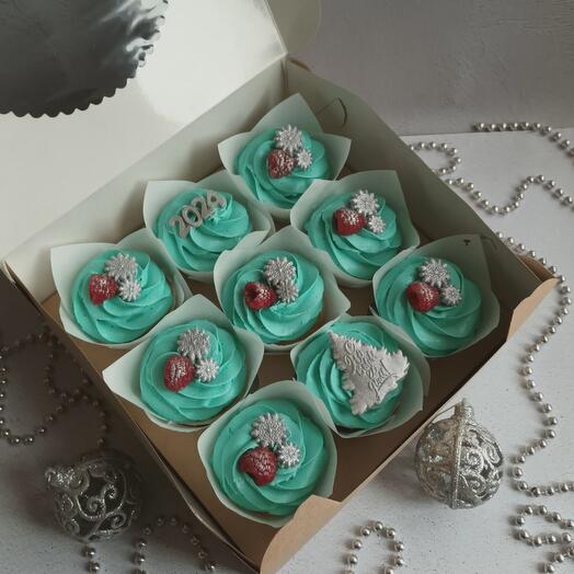 Набор капкейков на новый год