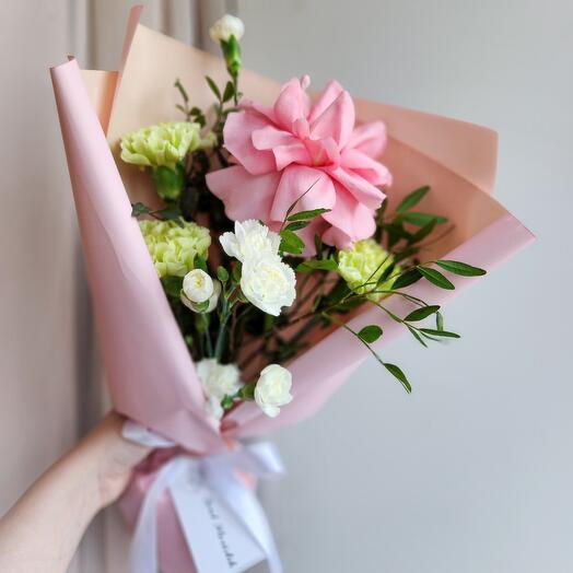 Bouquet-a compliment with dianthuses