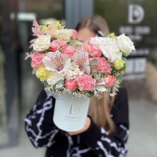 Flowers in a mint box