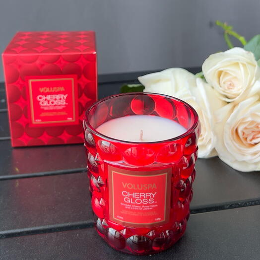 Vela luxuosa ‘Cherry Gloss