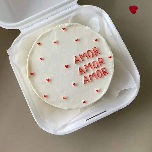 Бенто торт "AMOR", для жены, мужа, парня, девушке, невесте