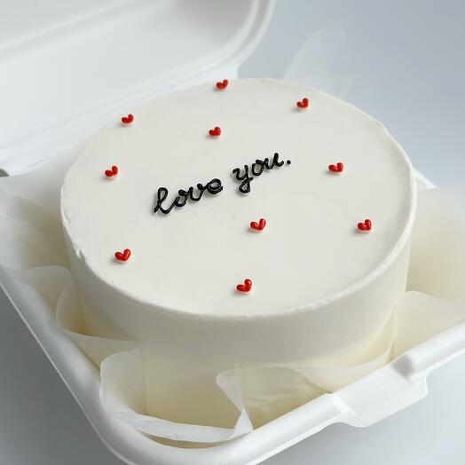 Бенто торт love you 14 февраля