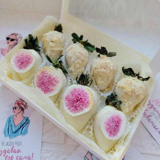 Клубничка в шоколаде «Нежность» 8 шт 🌸