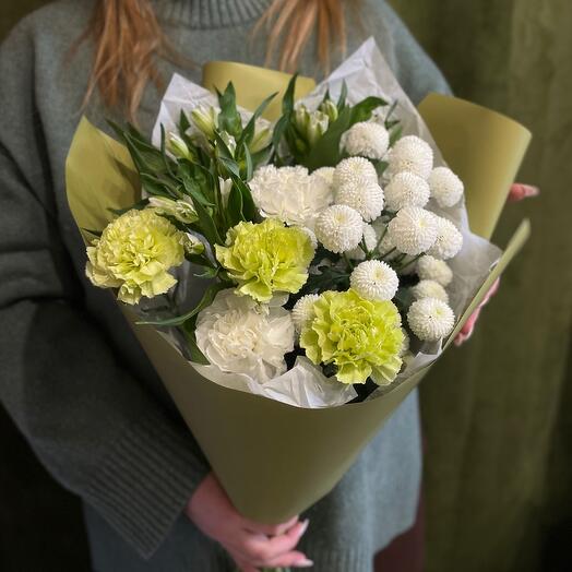 Alstroemeria, Dianthus y crisantemo