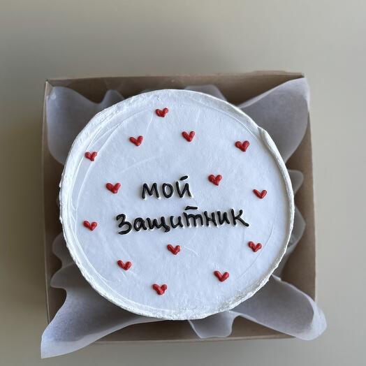 Бенто-торт на 23 февраля «Мой защитник»