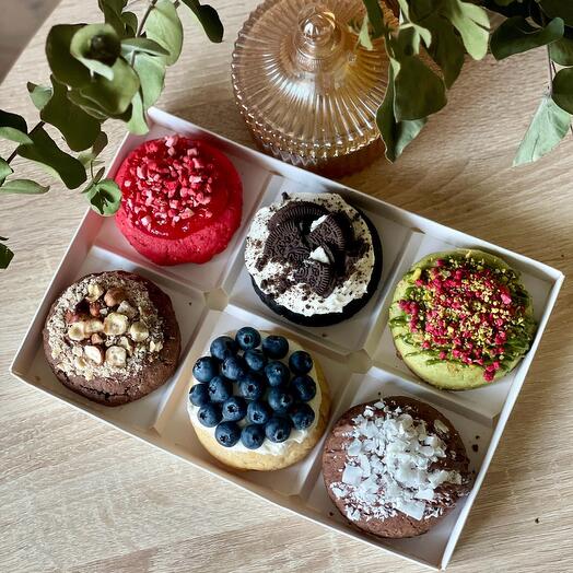 New York Cookies, crumbl cookies/ Кукис, Печенье с начинками ассорти (6 разных вкусов)