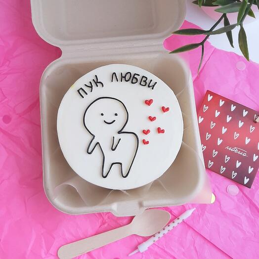 Bento cake "Bunch of love" as a gift to a loved one