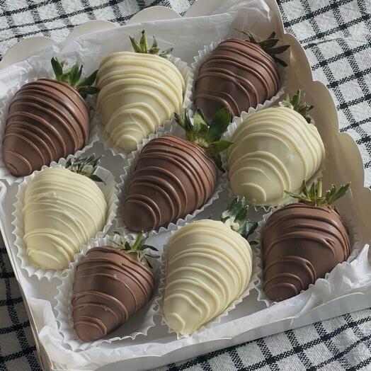 Набор из клубники в шоколаде — 9 шт😍
