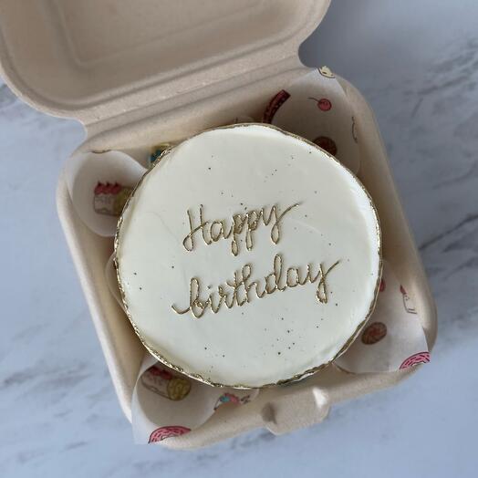 Бенто торт на день рождения «Happy birthday» в подарок