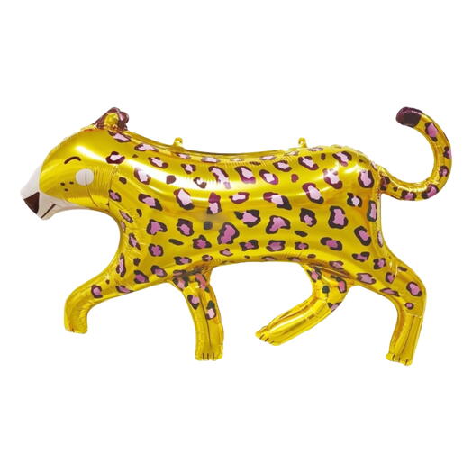 Воздушный шар гелий золотой леопард. Helium balloon golden leopard
