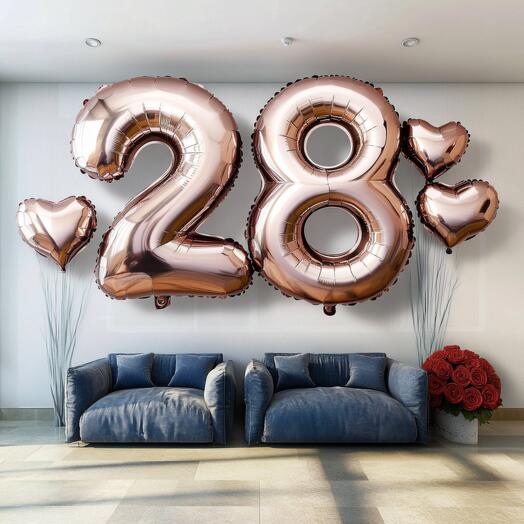Шары 28 День рождения 🎁
