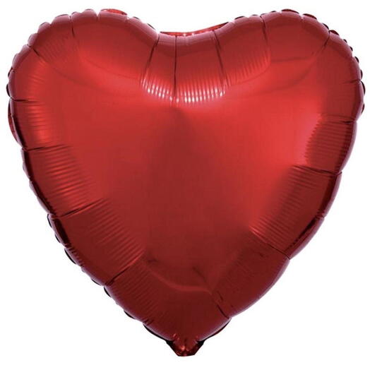 Heart shape red foil balloon