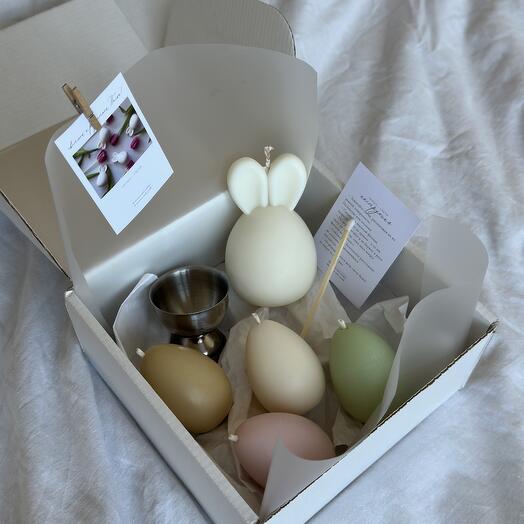 Пасхальный подарочный набор | соевые свечи ручная работа