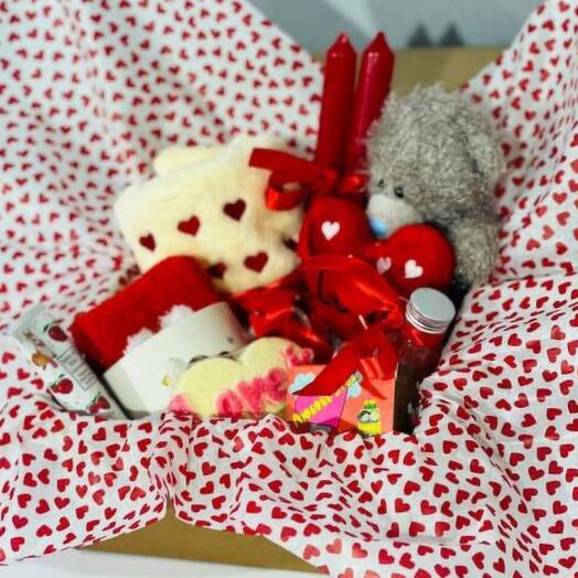Подарочный набор Love в подарок любимой девушке жене бьюти бокс