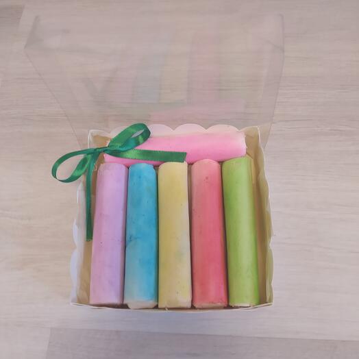Зефирные мелки в подарочной коробочке